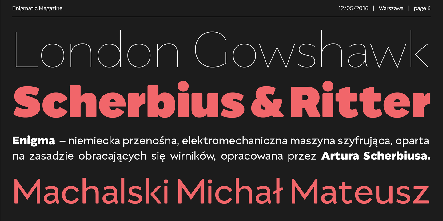 フォント Migrena Grotesque